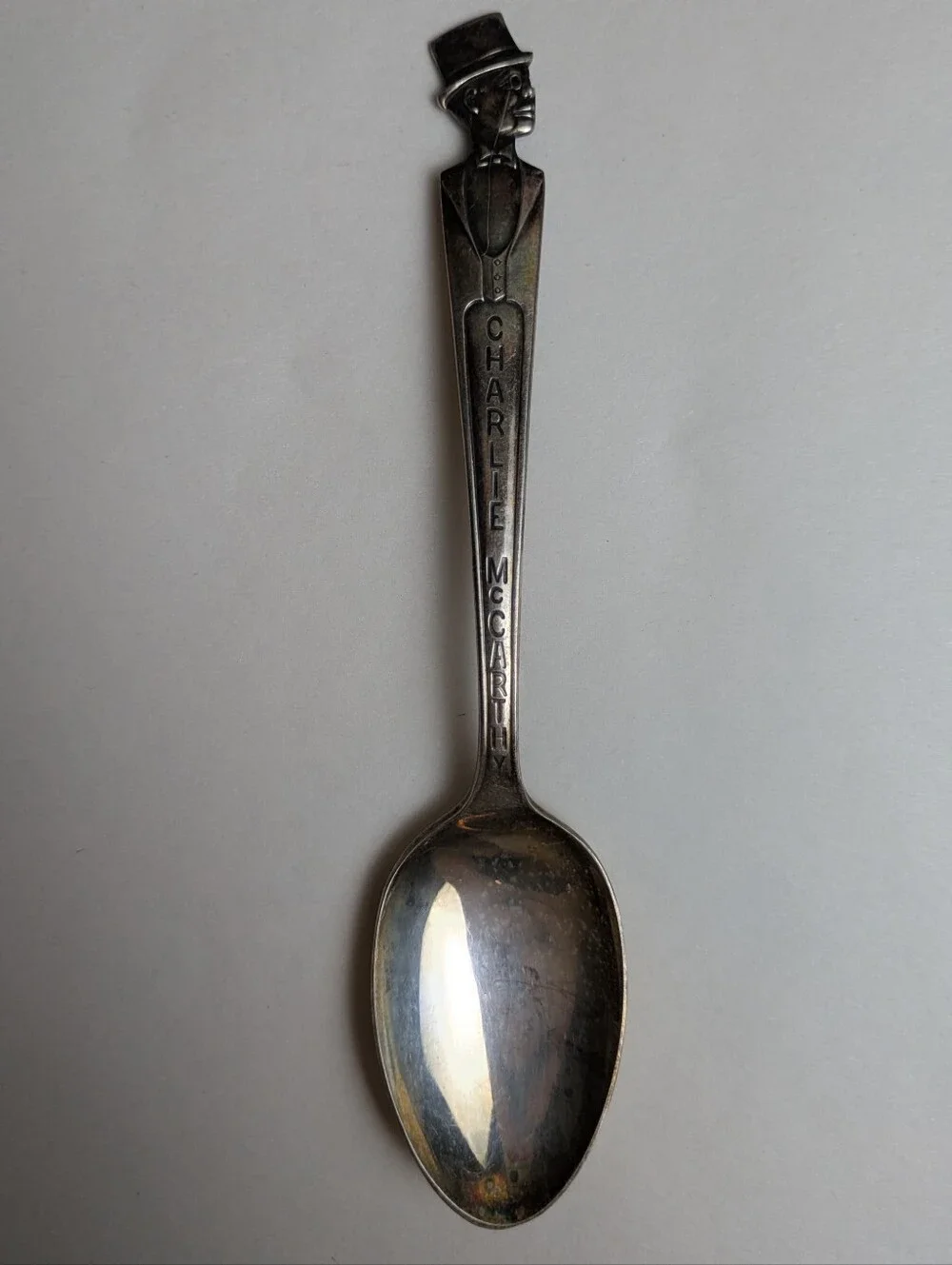 Vintage Charlie McCarthy Silver Plated Spoon